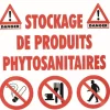Sale Autocollant "Danger stockage phyto" Équipements Produits Phyto