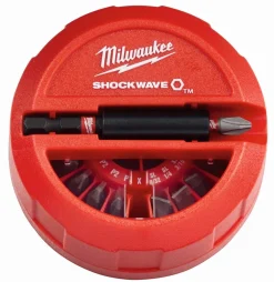 Hot Coffret de 15 embouts de vissage Shockwave PH PZ et TX - Milwaukee Outils