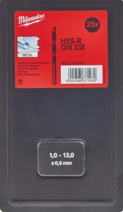 Outlet Coffret de 25 forets à métaux HSS - Milwaukee Outils