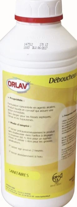 Discount Déboucheur canalisation caustique - 1L Hygiène Des Locaux