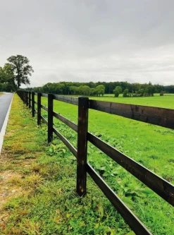 Demi rondin en pin Dura² - Ø12cm x 3.00m Piquets Bois