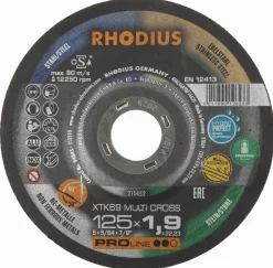 Online Disque Multicross Proline XTK69 - 125 x 1.9 x 22.23 - Rhodius Outils