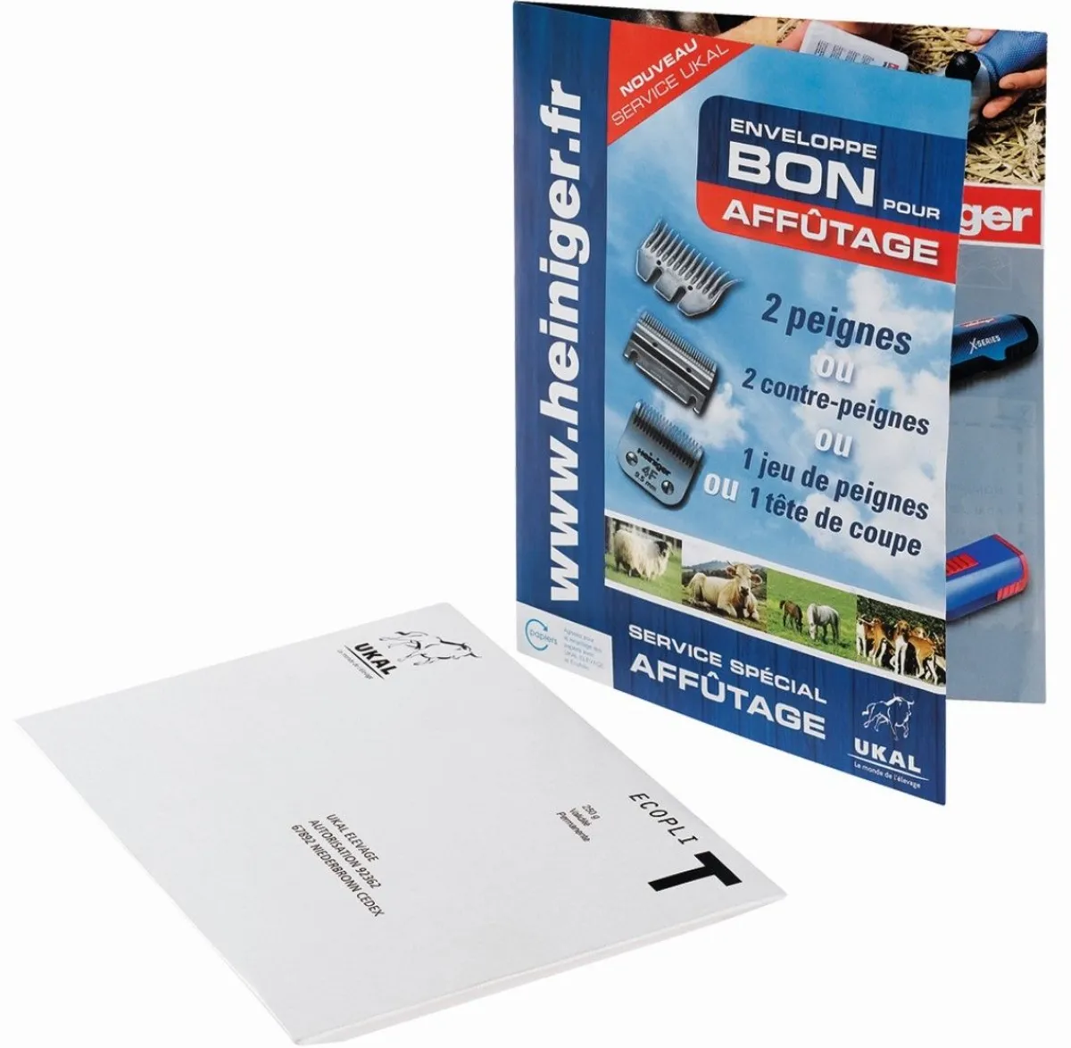 Enveloppe Bon pour affûtage - Heiniger Tondeuses