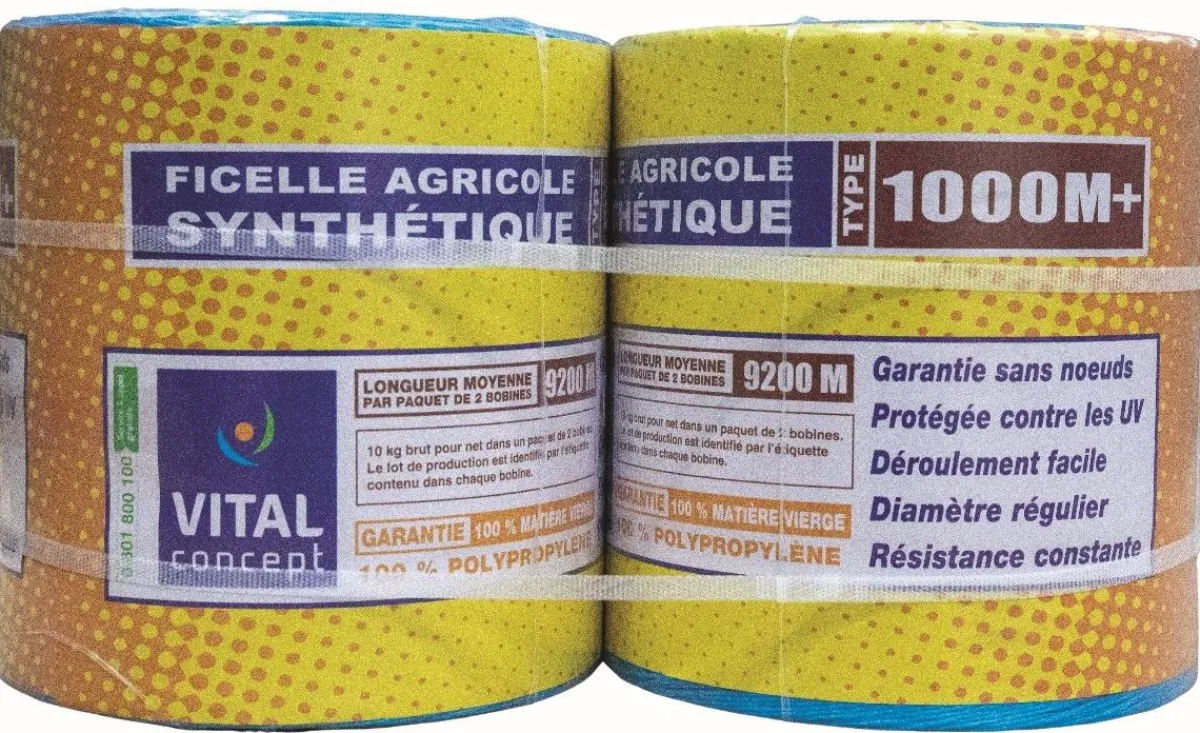 Online Ficelle Round Baller type 1000 M+ - 2 x 5kg Conservation Des Fourrages