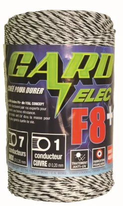New Fil F8 + - Gardelec - 400m Fil De Clôture