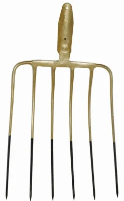 Outlet Fourche à ensilage à 6 dents sans manche Matériel D'Écurie