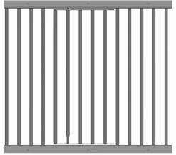 Grille amovible portillon - LMS Boxes