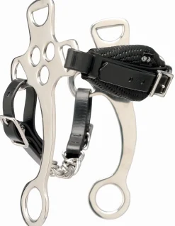 Online Hackamore avec muserolle synthétique - T. Cheval Mors & Embouchures