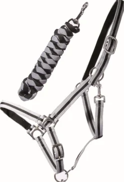 Outlet Licol et longe nylon doublé cuir Licols Et Longes