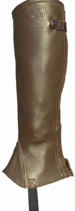 Mini chaps en cuir souple - Marron - T.XL - Paire Chaps & Mini-Chaps
