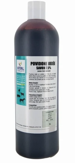 Hot Povidone iodine moussante 7.5% - 1L Produits De Pharmacie|Soins Dermatologiques