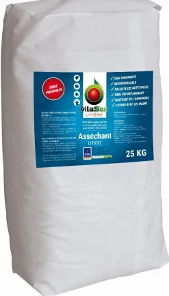 New Vitasec litière - 25kg Hygiène Du Box